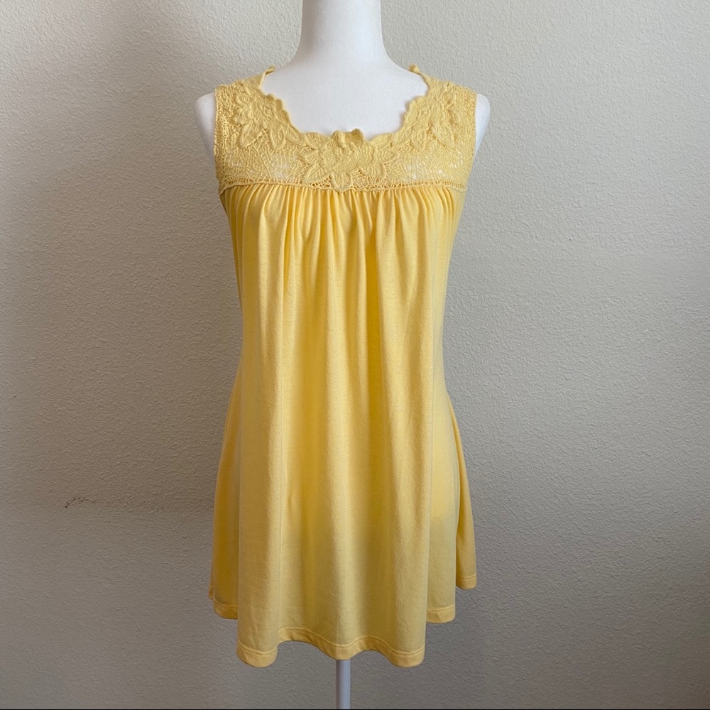 Debbie Miller for Rigo Tie Back Long Top Yellow S